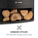 Klarstein Electric Fireplace with Remote and Timer