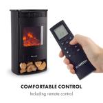 Klarstein Electric Fireplace with Remote and Timer