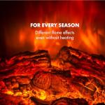 Klarstein Electric Fireplace with Remote and Timer