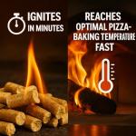 Natural BBQ Wood Pellets for Pizza Ovens – 15kg