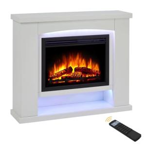 Ebberston Electric Fireplace Suite with Realistic Flames