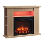 Lipson Electric Fireplace Suite with Shelves, 109cm