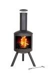 Barola Contemporary Steel Chimney Stove
