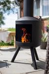 Barola Contemporary Steel Chimney Stove
