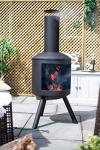 Barola Contemporary Steel Chimney Stove