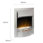 Electric Inset Fireplace Insert for Cozy Warmth