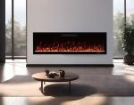 TruFlame 50-Inch Black Wall-Mounted Electric Fireplace