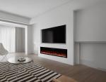 TruFlame 50-Inch Black Wall-Mounted Electric Fireplace