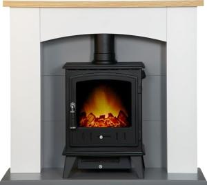 Adam Huxley White and Grey with Black Stove