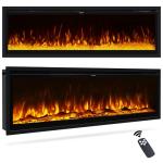 INMOZATA 73" Electric Wall Fireplace with Remote