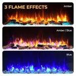 Runswick Wall Mounted Electric Fireplace with Remote