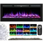 40" Wall-Mounted Electric Fireplace with Remote