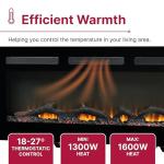 Dimplex Sierra Optiflame Wall Mount Electric Fireplace