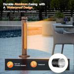 1500W Portable Infrared Patio Heater with Remote