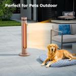 1500W Portable Infrared Patio Heater with Remote
