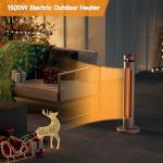 1500W Portable Infrared Patio Heater with Remote