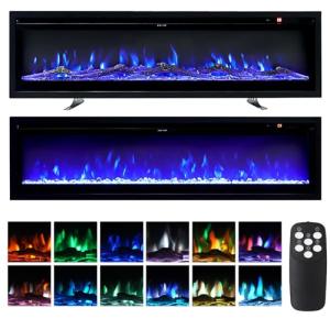 INMOZATAIF-40 102cm Electric Wall-Mounted Fireplace