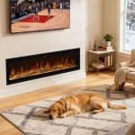 INMOZATAIF-40 102cm Electric Wall-Mounted Fireplace
