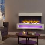 Fenwick Wall Mounted Electric Fireplace with Remote