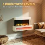 Fenwick Wall Mounted Electric Fireplace with Remote