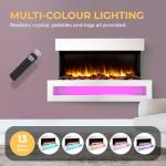 Fenwick Wall Mounted Electric Fireplace with Remote