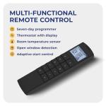 Fenwick Wall Mounted Electric Fireplace with Remote