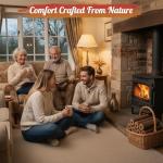 High-Energy Firewood Logs with Fire Starters - 36 Pack