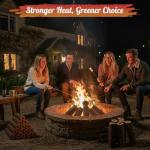 High-Energy Firewood Logs with Fire Starters - 36 Pack