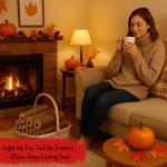 High-Energy Firewood Logs with Fire Starters - 36 Pack