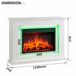 FLAMME Casella 43'' Freestanding Electric Fireplace