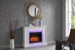 Ecula 43'' White Fireplace with 2kW Heater