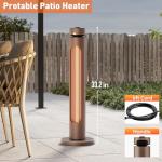 1500W Portable Infrared Patio Heater with Remote