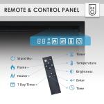 FlameKo 50" 3-in-1 Electric Fireplace with Remote