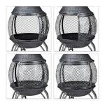 Antique Look Patio Chiminea with Poker and Guard