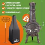 GARDEBRUK® Cast Iron Outdoor Patio Chiminea
