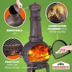 GARDEBRUK® Cast Iron Outdoor Patio Chiminea
