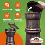GARDEBRUK® Cast Iron Outdoor Patio Chiminea