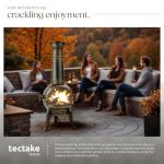 TecTake Cast Iron Patio Stove with Removable Grill