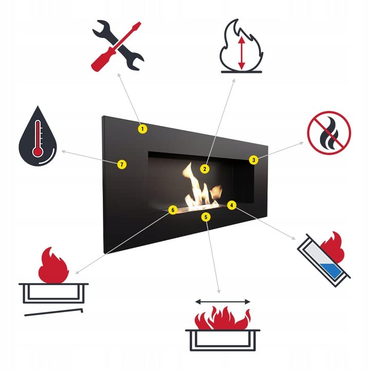 KRATKI Indoor Ethanol Fireplace with Aromatherapy Set
