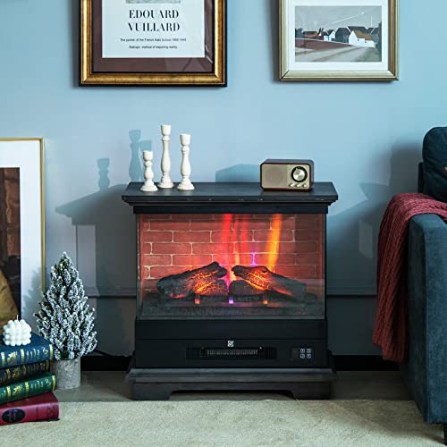 GiantexUK 27” Electric 3-Sided Fireplace Heater