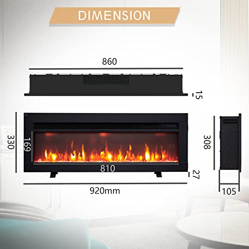 FlameKo Dilton 3-in-1 Electric Fireplace Heater