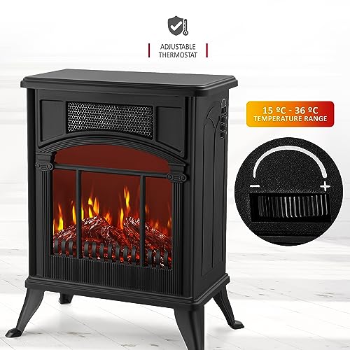 NETTA Electric Fireplace Stove with Flame Effect
