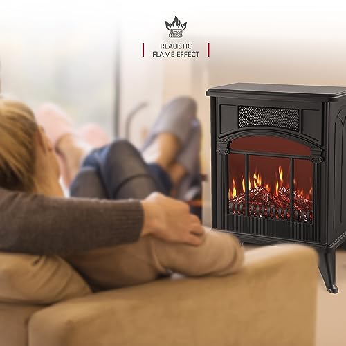 NETTA Electric Fireplace Stove with Flame Effect