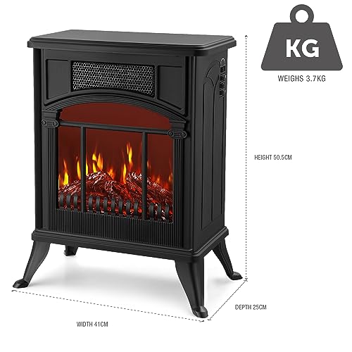 NETTA Electric Fireplace Stove with Flame Effect