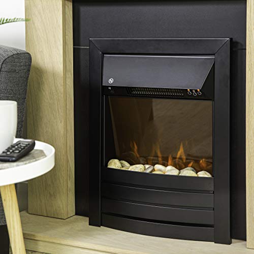 Zanussi 2KW Black Electric Inset Fire Stove