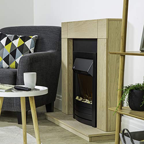 Zanussi 2KW Black Electric Inset Fire Stove