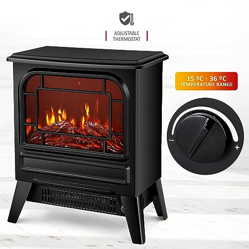 NETTA Electric Fireplace Stove with Flame Effect