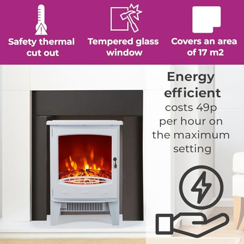 Neo Electric Freestanding Glass Window Fire Stove