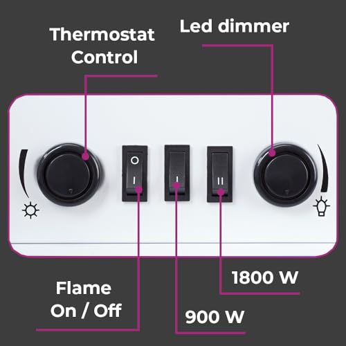 Neo Electric Freestanding Glass Window Fire Stove