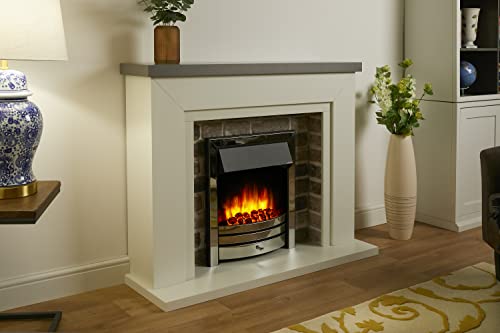 Flamborough Electric Fireplace with Programmable Remote Control